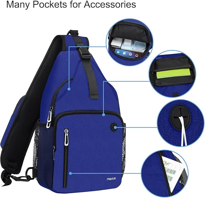 MOSISO Sling Backpack Bag, Crossbody Shoulder Bag Travel Hiking Daypack Chest - Image 3