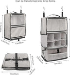 TABITORA Travel Portable Hanging Shelves Closet Organizer Packing Luggage - Image 3