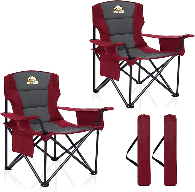 Oversized Camping Chairs 2 Pack by ColegenceOutdoor