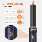 6 in ONE Blow Dryer Brush, Curling Wand Hair Styling Tools Set, Ionic Hot Air Hair Dryer, Massage Oval Hair Dryer, Left&Right Hair Curlers 100-120V