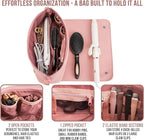 BAREFOOT CARIBOU Hair Tools Travel Bag and Heat Resistant Mat for Flat Irons, Straighteners, Curling Iron, and Haircare Accessories, 2-in-1 design, with Interior Pockets, Portable Organizer