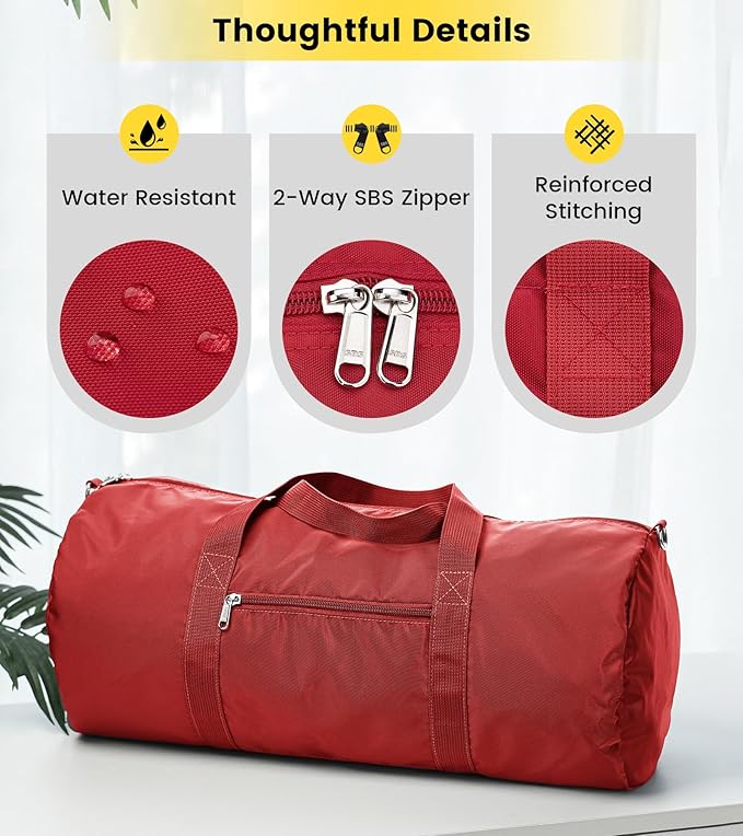 Vorspack Duffel Bag 20-24-28 Inches Foldable Gym Bag - Image 4