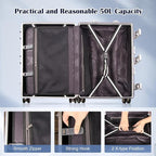 DOMINOX All Aluminum Carry On Luggage Hard Shell Luggage Aluminum Suitcase - Image 6