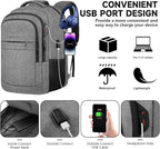 Lapsouno Extra Large Laptop Backpack, 17 Inch Carry on Travel Backpack - Image 2