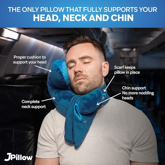 JPillow Travel Pillow for Airplanes – A Little Bulky, and Takes a Couple of - Image 2