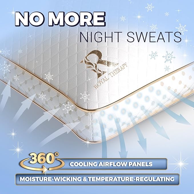 Royal Therapy Queen Memory Foam Pillows - Image 5