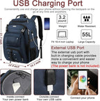 TSA Friendly Travel Laptop Backpack 18.4 inch XXXL Gaming Backpack - Image 3