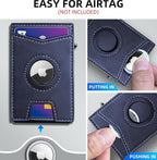 Airtag Wallet for Men, with Money Clip Gift Boxed, Slim Front Pocket Wallet - Image 4