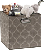 SIMPLE HOUSEWARE 11-Inch Collapsible Fabric Cube Storage Bin - Image 7
