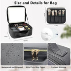 Travel Makeup Bag with LED Mirror and 10x magnifying glass with 3 Lighted - Image 5