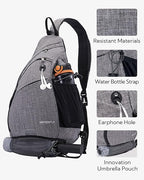WATERFLY Large Crossbody Sling Bag: Over Shoulder Backpack Daypack Casual Cross - Image 4