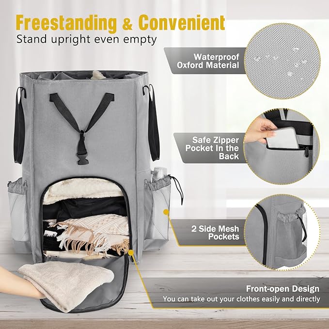 Laundry Bag Backpack Extra Large, 110L Laundry Backpack Heavy Duty - Image 5