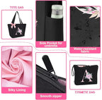 Vavabox Tote Bag, A-Z Initial Monogrammed Waterproof Tote Bag, Bridesmaid Gifts - Image 4