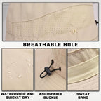 Sun Hats for Men Women, UPF50+ Protection Safari Hat, Wide Brim Fishing Hat - Image 3