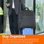 46" Premium Garment Bag for Travel (Black / 46-Inch)