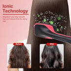 Blow Dryer Brush Straightener, Detangling Straightening Smoothing in One Step, Reduce Frizz More Shiny for Salon-Quality Smooth Straight Hair Dryer Brush