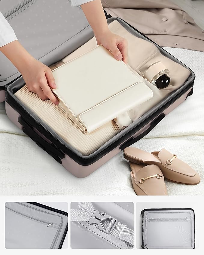 Carry on Luggage 22 X 14 X 9 Airline Approved, 20 Inch Luggage - Image 7