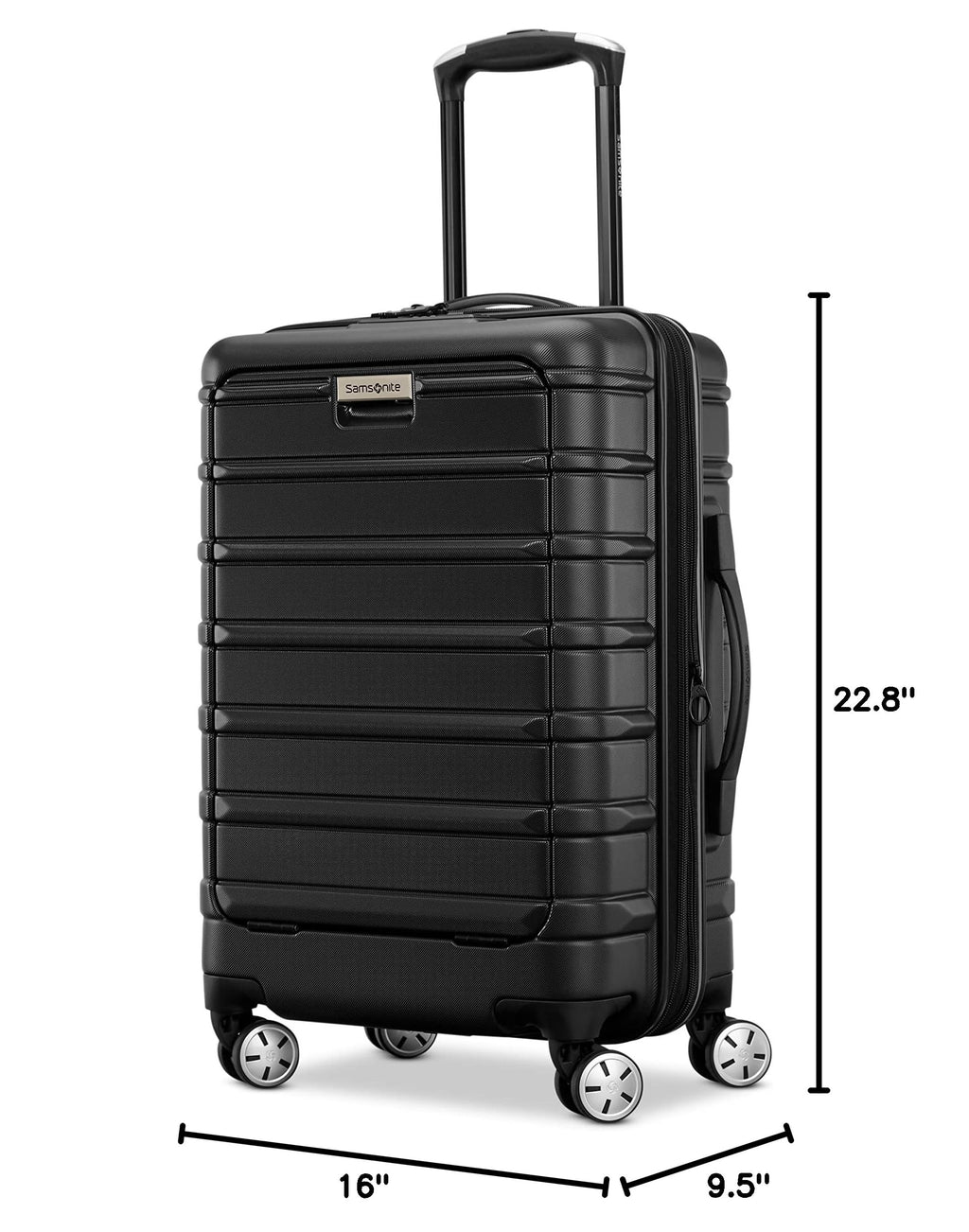 Omni 2 Pro Hardside Expandable Luggage with Spinner Wheels (Pro Carry-on Spinner / Black)
