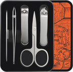 Konovo 5-Piece Nail Clippers Set，Stainless Steel Manicure Kit, Nail Grooming by KONOVO