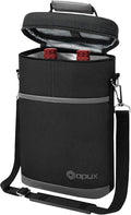 OPUX 2 Bottle Wine Carrier Tote, Insulated Leakproof Wine Cooler Bag, Wine by OPUX