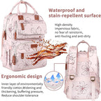 Diaper Bag Backpack, Baby Girl Diaper Bag - Image 8