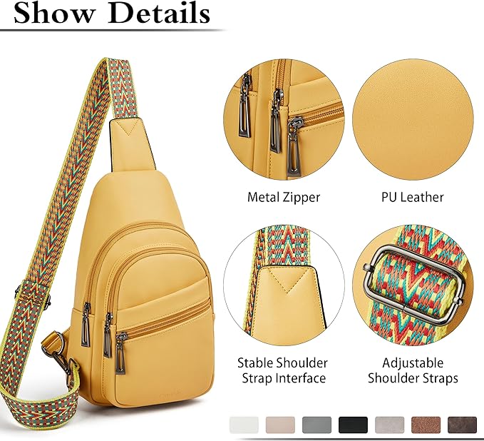 Sling Bag Crossbody Bags for Women Small Cross Body Bag Fanny Packs Chest Sling - Image 5