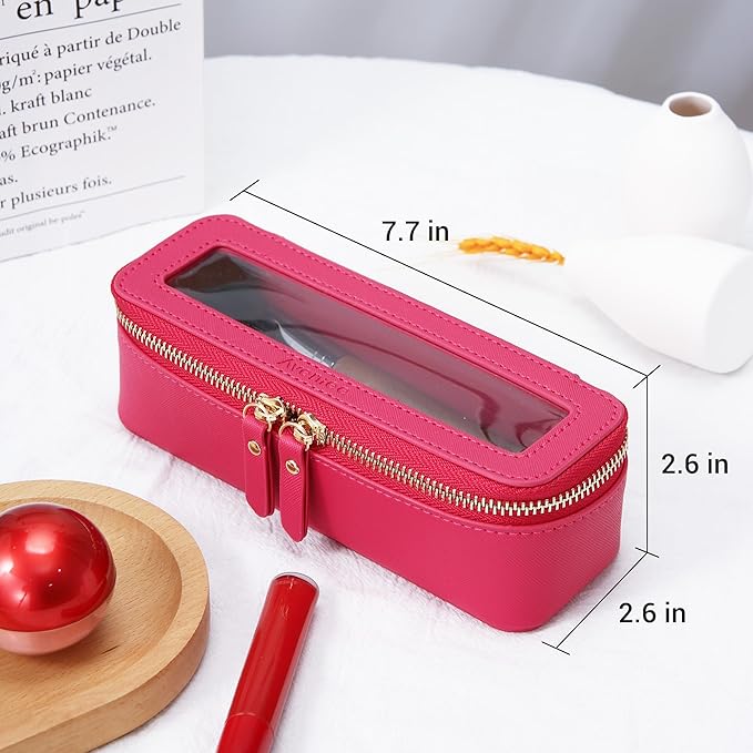 Aveniee Clear Makeup Brush Bag, Slim Brush Holder Cosmetic Case, Small Travel - Image 5
