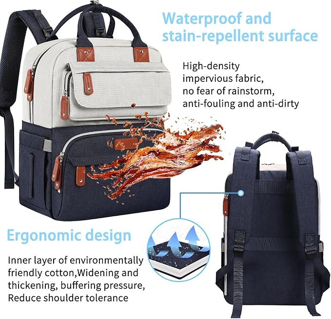 Diaper Bag Backpack, Baby Boy Diaper Bag, Unisex Large Baby Bag - Image 5