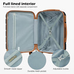 LONG VACATION 6 Piece ABS+PC Hardshell Luggage Set - Image 4