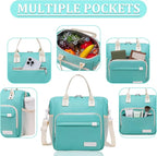 Preppy Lunch Box for Women Aesthetic Insulated Lunch Bag for Young Ladies Female - Image 3