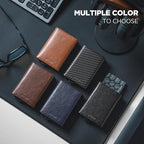 VULKIT Pop up Card Wallet Minimalist Cash Wallets RFID Blocking Leather Smart - Image 7