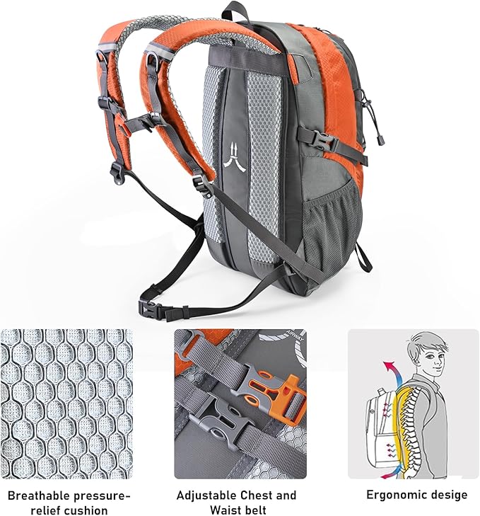 N NEVO RHINO Hiking Backpack 20L Water Resistant Outdoor Day Pack, Lightweight - Image 2