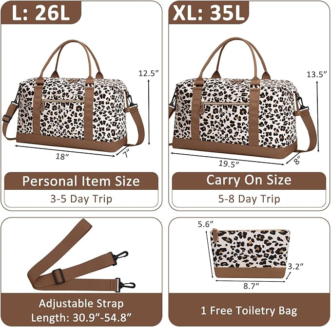 Travel Duffle Bag for Women, Weekender Bags, Hospital Bag for Labor Delivery - Image 2