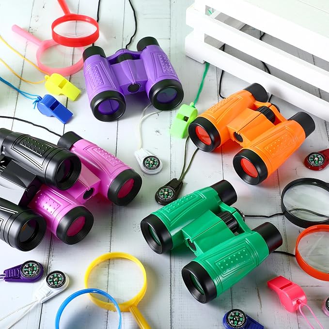 12 Set Binocular Compass Magnifying Glass Set Christmas Birthday Gift Small - Image 2