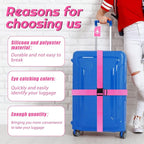 Weewooday 8 Pcs Luggage Straps Suitcase Tags Set - Image 4