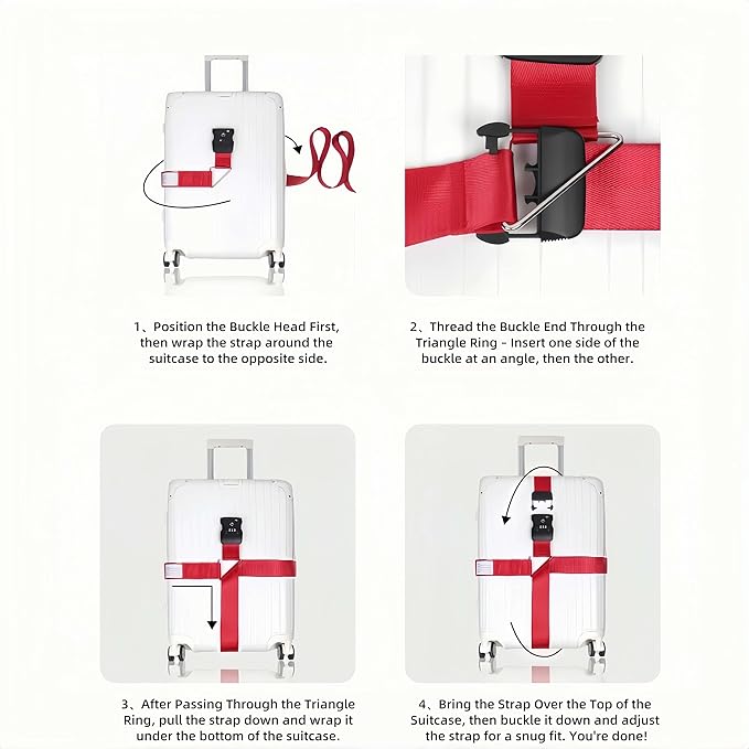 2-Pack Adjustable Luggage Straps - Image 7