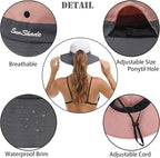 Womens Summer Sun Hat Beach Hat Wide Brim Outdoor UV Protection Hat Foldable - Image 3