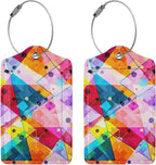 2-Pack PU Leather Luggage Tag - Image 3