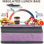 FlowFly Small Insulated Lunch box Portable Soft Bag Mini Cooler Thermal Meal - Image 3