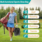 Wolt 2 Pcs Golf Shoe Bag for Travel- Zippered Shoes Carrier Bags - Image 6