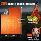 Frelaxy Emergency Blanket 2-Pack/4-Pack, Extra-Thick Extra-Large Space Blankets - Image 4