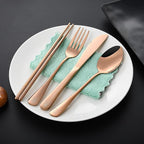 Boulder Bee Travel Utensils Set | Reusable Camping Cutlery Set | Stainless - Image 5
