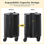 16 Inch Carry On Luggage Airline Approved, Expandable Lightweight ABS+PC Hard - Image 2