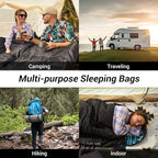 KingCamp Sleeping Bag for Adults, Cold Weather & Warm XL Big and Tall Flannel - Image 8