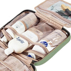 NISHEL Large Double Layer Travel Makeup Bag Women, Cosmetic Case, Organizer - Image 6