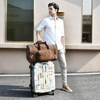 Litvyak Duffle Bag for Travel, 50L Canvas Travel Duffel Bags Overnight Weekend - Image 7
