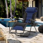 MFSTUDIO Padded Zero Gravity Chair Set of 2, Folding Patio Lounge Recliner - Image 2
