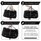 Travel Duffle Bag for Women & Men. Extra Large Foldable Duffel Bags (120L / Blue)