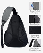 WATERFLY Large Crossbody Sling Bag: Over Shoulder Backpack Daypack Casual Cross - Image 5
