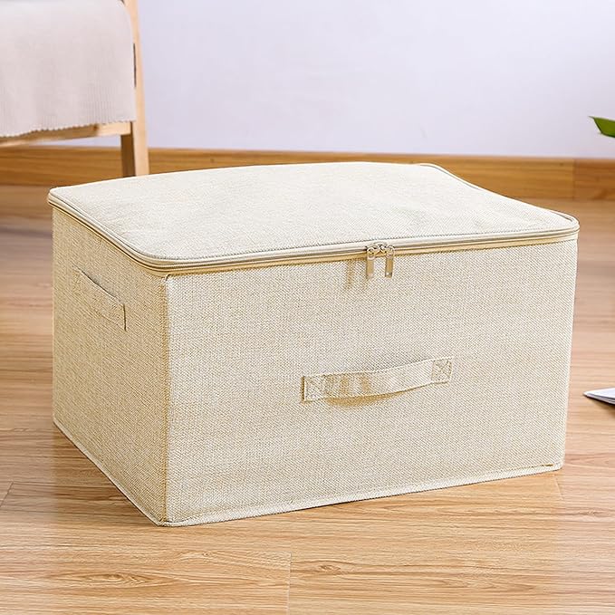ANMINY 2PCS Storage Bins with Zipper Lids 36 Qt Lidded Fabric Storage Boxes - Image 7
